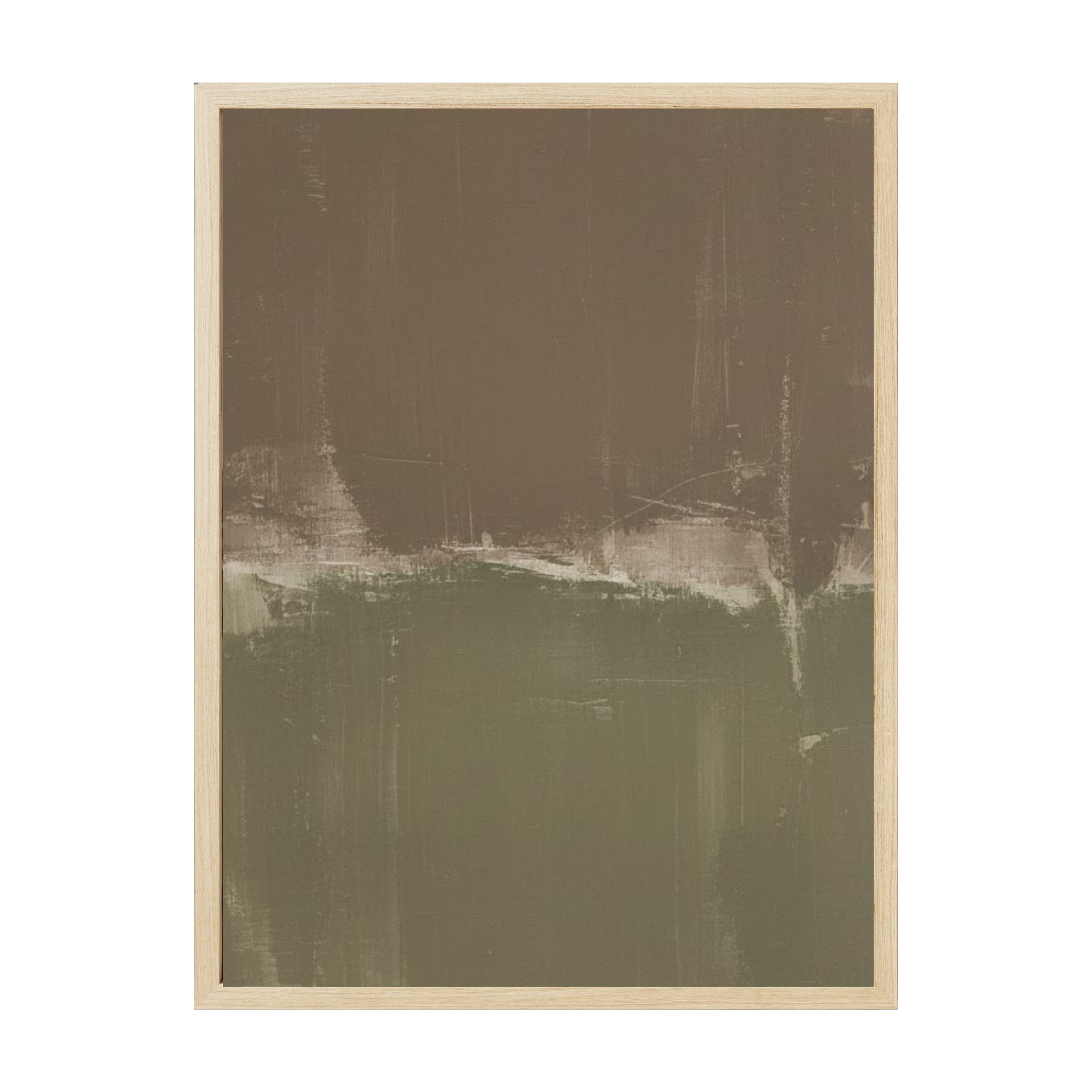 Japandi minimalist abstract print with clean neutral forms expressing timeless simplicity, ideal for serene and modern home décor.