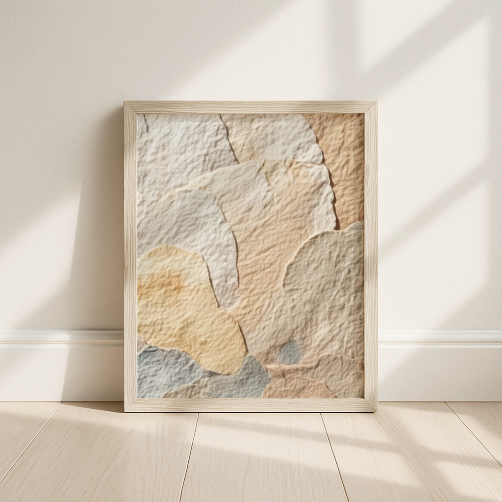 Abstract Art Print | Scandi | Pastel Sky (16" x 20")