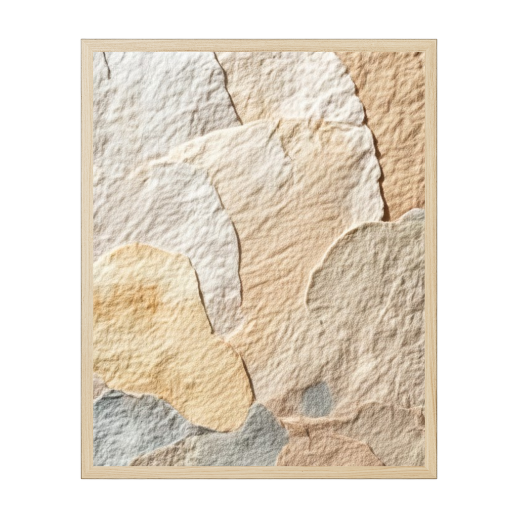 Scandi abstract art print with airy pastel hues and soft blended textures, light minimalist wall décor for peaceful interiors.